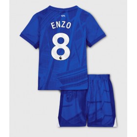 Baby Fußballbekleidung Chelsea Enzo Fernandez #8 Heimtrikot 2025-26 Kurzarm (+ kurze hosen)
